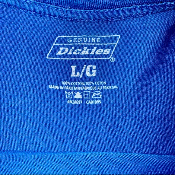 Dickies Blue Short Sleeve Tee with reworked logo Logo - Picture 2 of 5
